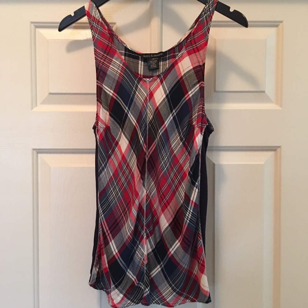 Supply & Demand Plaid Tank